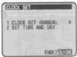 CLOCK SET 1 CLOCK SET 2 SET TIME AND DAY ENDC GUIDE