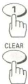 HITACHI VT-FX633A - Press the (1) button for the PROGRAM REVIEW option. - 1