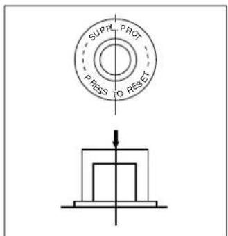 SUPP PRCT PRESS TO RESET