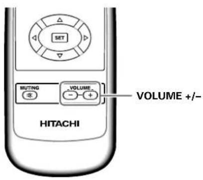 SET MUTING VOLUME - + VOLUME +/-