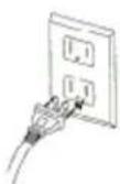 HITACHI VT-MX4430A - Plug in the VCR power cord - 1