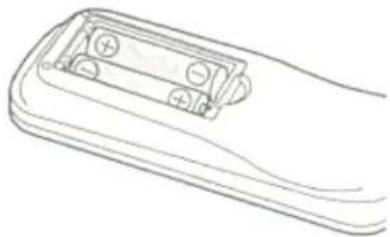 HITACHI VT-FX631A - Install batteries. - 2