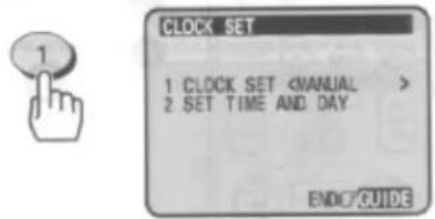 1 CLOCK SET 1 CLOCK SET 2 SET TIME AND DAY ENDO GUIDE