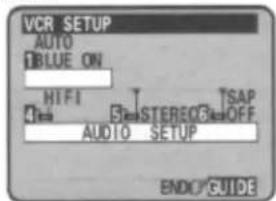 VCR SETUP AUTO BLUE ON HIFI STEREO TSAP AUDIO SETUP ENDO GUIDE