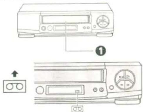 Diagram showing front and back views of a desktop computer with labeled ports and indicators