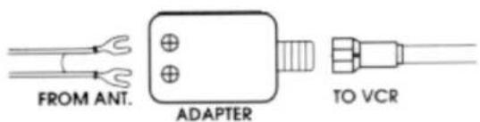 FROM ANT. ADAPTER TO VCR