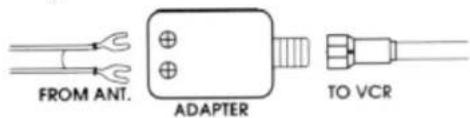 FROM ANT. ADAPTER TO VCR