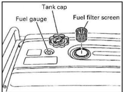 Tank cap Fuel gauge Fuel filter screen