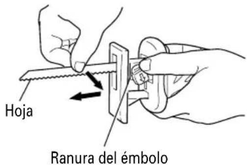 Hoja Ranura del émbolo