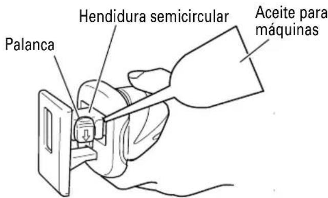 Hendidura semicircular Palanca Aceite para máquinas