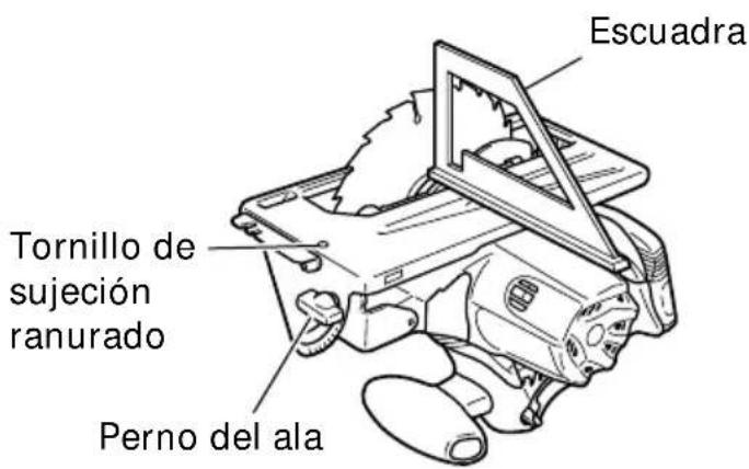 Escuadra Tornillo de sujeción ranurado Perno del ala