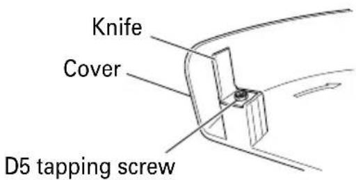 Knife Cover D5 tapping screw