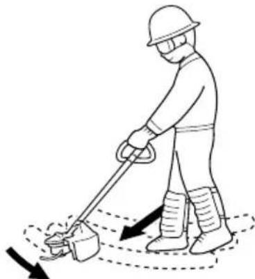HITACHI CG36DL(L) - [Grass trimming techniques] - 1