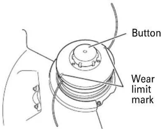 Button Wear limit mark