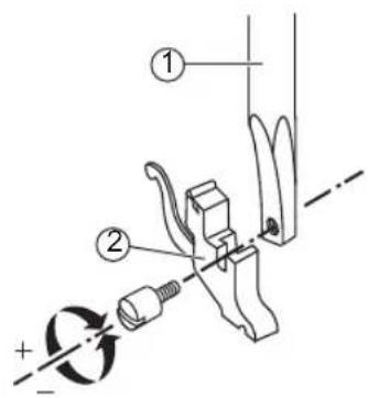 NECCHI K408A - Changing the presser foot - 4