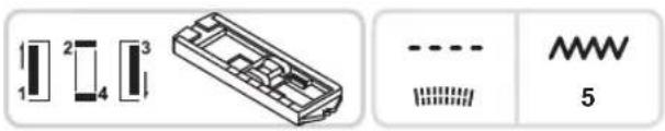 NECCHI K408A - 4-Step Buttonhole stitch - 1