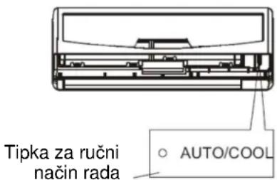 Tipka za ručni način rada AUTO/COOL