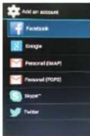 Add an account Facebook Google Personal (EMAP) Personal (PGPS) Style™ Twitter