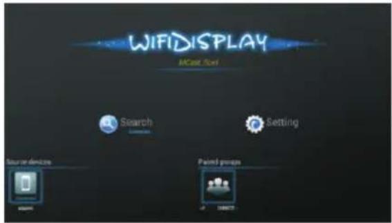 WIFIDISPLAY iMCar, Sort Search Setting Tour devices PaintPure