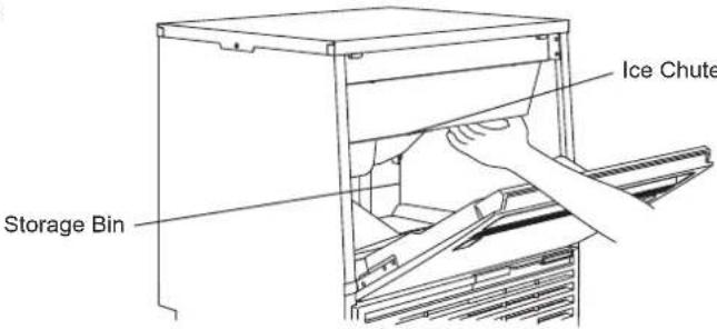 Ice Chute Storage Bin