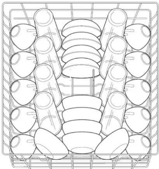 FRIGIDAIRE FDB2410HIS - Loading the Top Rack - 1