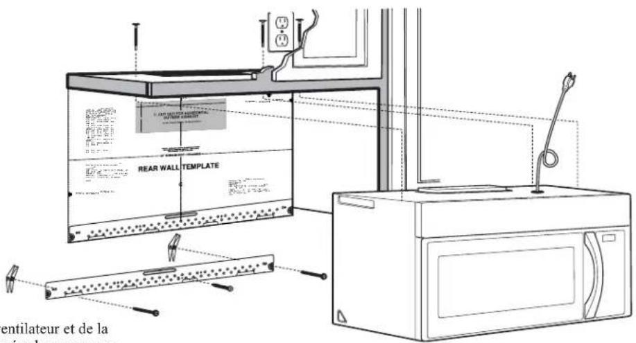 LENT LEAVING ELECTRICAL FATOUR KONKETT REAR WALL TEMPLATE ventilateur et de la vise large man vise