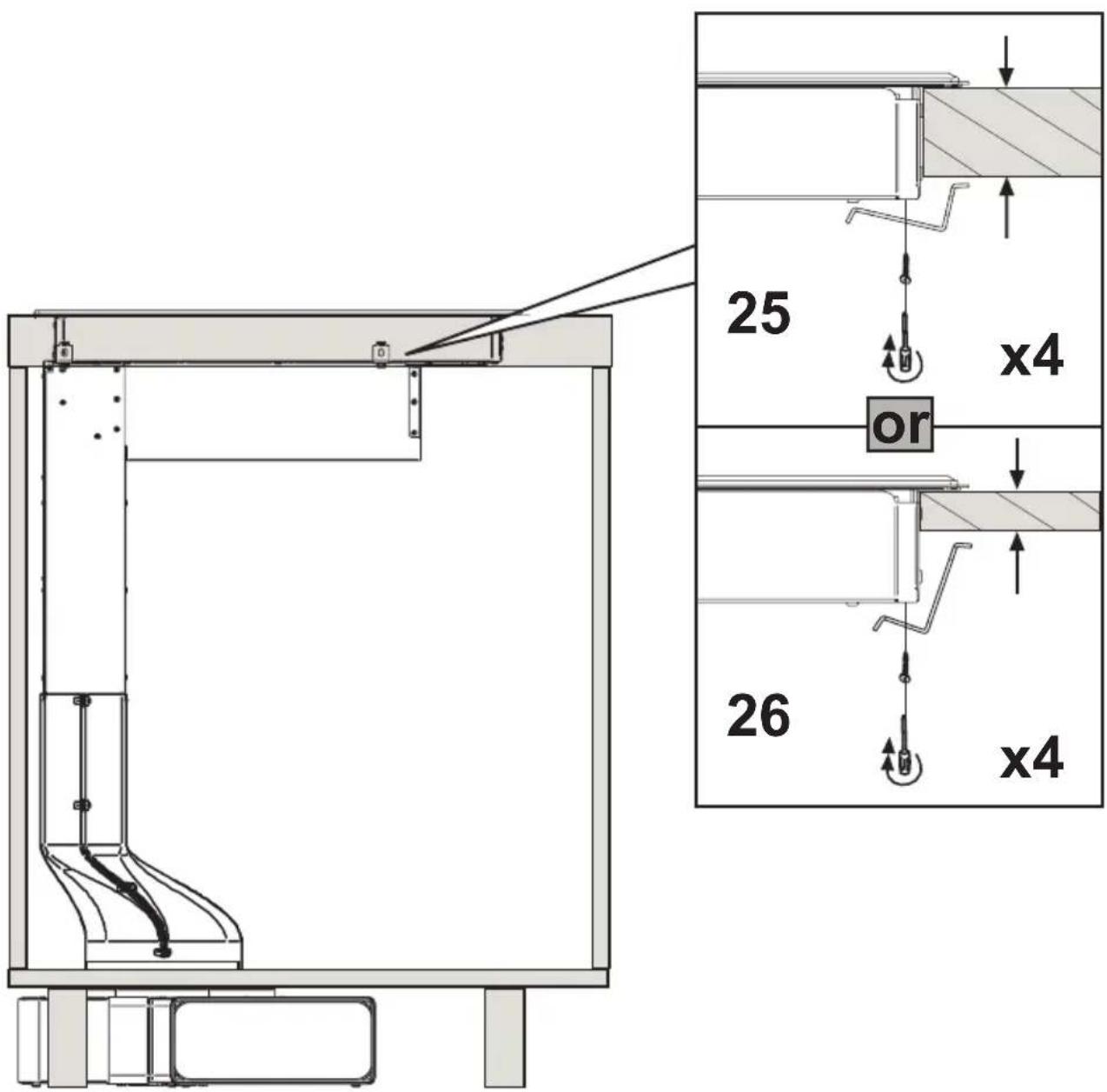 25 x4 or 26 x4