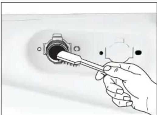 ELECTROLUX EWF1042BDWA - Để vệ sinh bộ lọc nạp nước: - 3