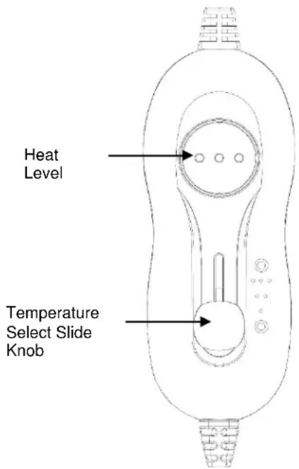 Heat Level Temperature Select Slide Knob