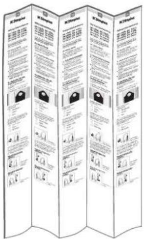 Four-panel document layout with labeled sections and bullet points, likely illustrating a technical or informational report.