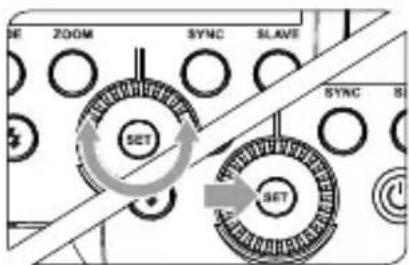 SE ZOOM SYNC SLAVE SET SYNC S SET