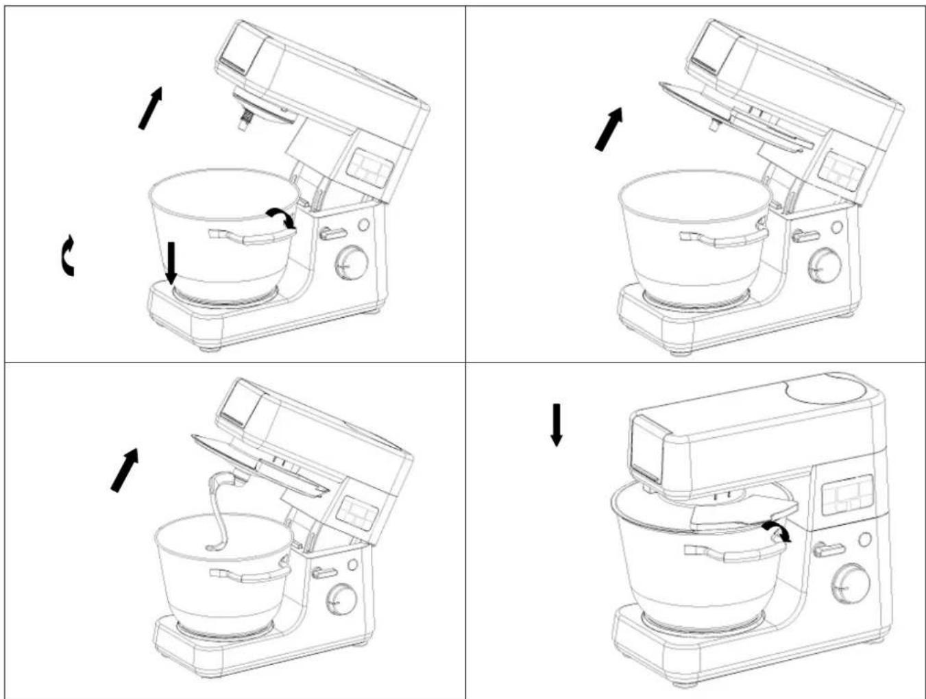 BRANDT KMT1255BS - b) Robot de pastelería - 1