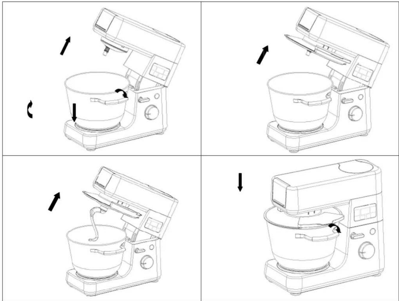 BRANDT KMT1255BS - b) Kitchen Machine - 1