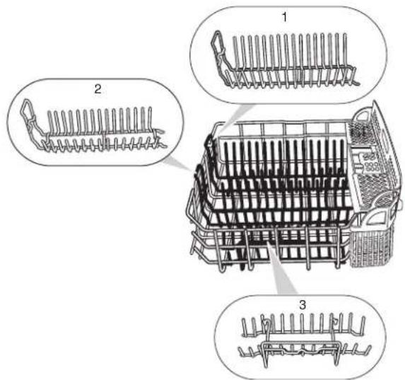 KITCHENAID KUDS01DLSP6 - Insertions amovibles pour le panier - 1