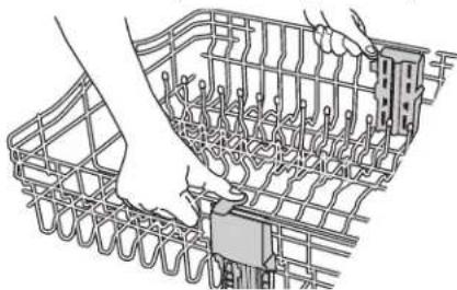 KITCHENAID KUDS01DLSP6 - Panier supérieur réglable à 2 positions - 1