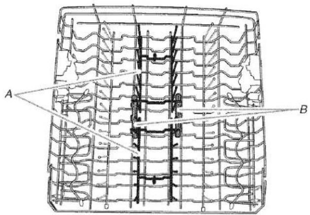 KITCHENAID KUDU03STBL3 - Insertions amovibles du panier de niveau intermédiaire - 1