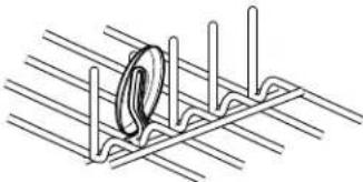 KITCHENAID KUDS25SHAL0 - Light item clips - 1