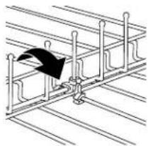 KITCHENAID KUDS25SHAL0 - Flexible tines, top rack - 1