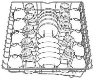 KITCHENAID KUDS25SHAL0 - Loading the Top Rack - 1