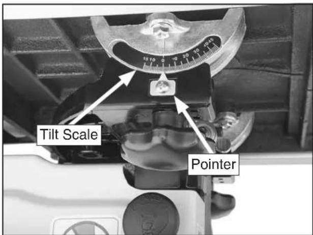 Grizzly G0555P - To set the positive stop 90° to the blade: - 2