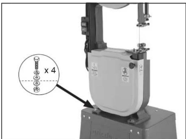 Grizzly G0555P - To assemble the bandsaw: - 6