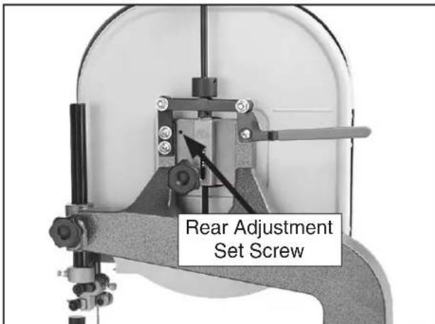 Grizzly G0555P - Upper Wheel Lateral Adjustment - 2