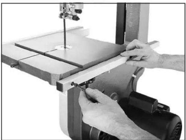 Grizzly G0555P - To assemble the bandsaw: - 12