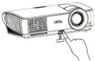 BENQ LW21 - Adjusting the projection angle - 1