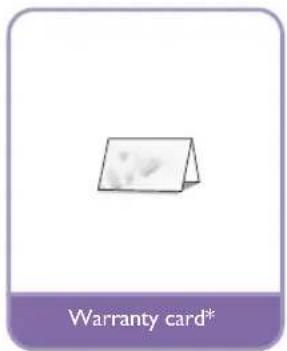 Warranty card*