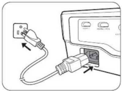 BENQ HT1085ST - Starting up the projector - 1