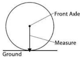 Front Axle Measure Ground