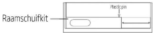 Raamschuifkit Plastic pin