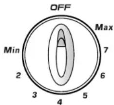 AMANA AER5845QAB17 - Ajuste del control: - 1