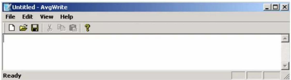 Untitled - AvgWrite File Edit View Help Ready